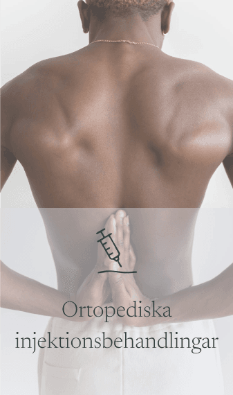 Ortopediska injektionsbehandlingar, PRP, PRF och hyaluronsyra för leder